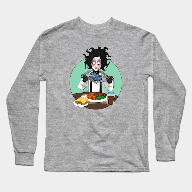 Edward ScissorHands Foodstagram Long Sleeve T-Shirt by DaneDav